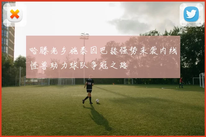 哈滕老乡施泰因巴赫强势来袭内线怪兽助力球队争冠之路